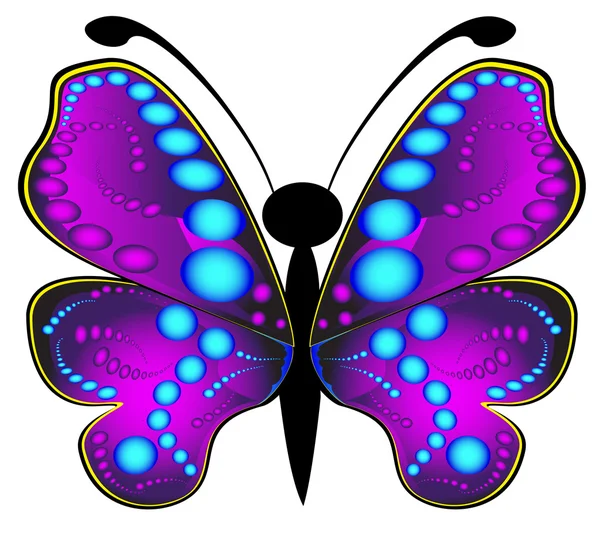 Mariposa de colores — Vector de stock