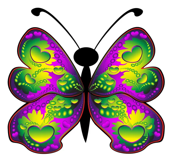 Mariposa. — Vector de stock