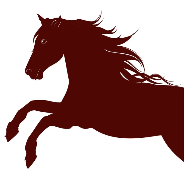 Άλογο σε κίνηση在议案中的马 — 图库矢量图片