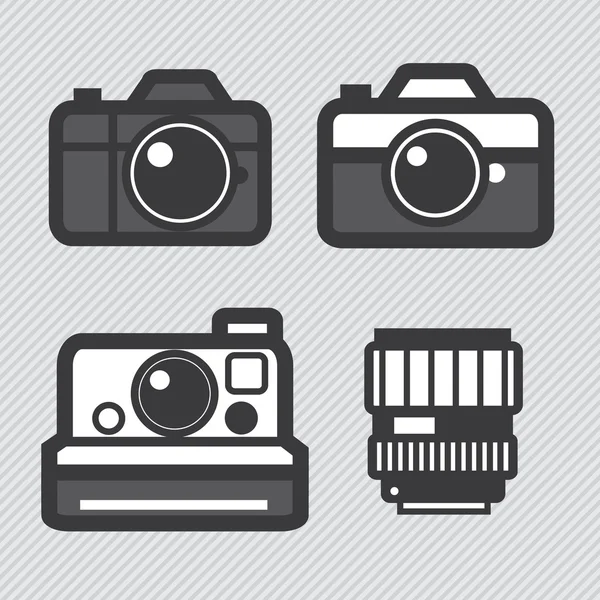 Fotografía Lente de cámara — Vector de stock