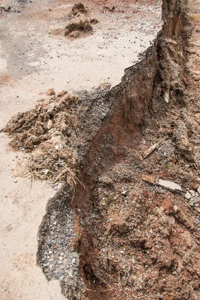 yol bozuk asfalt tabakası