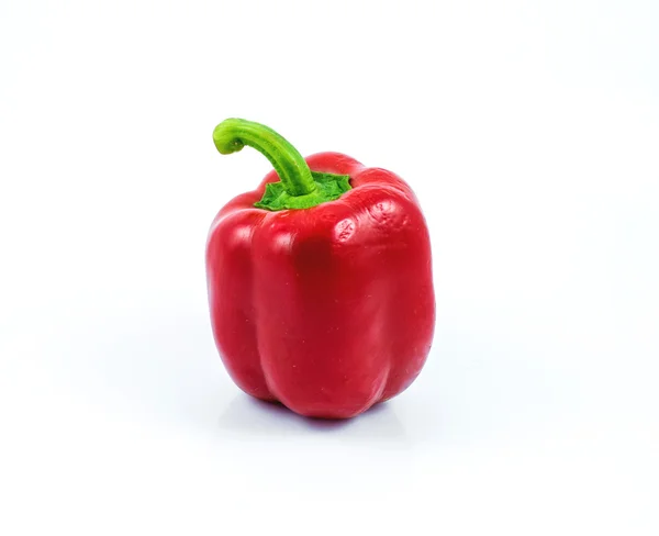 Red sweet peppers isolated on white background — Stock Photo, Image