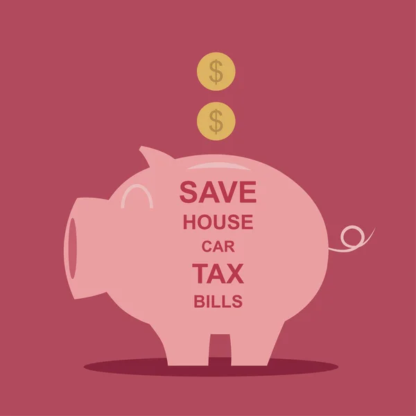 kumbara. para tasarrufu. vektör.