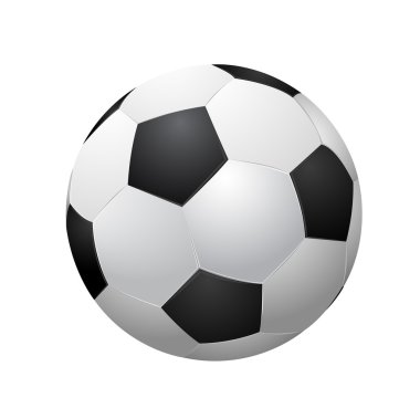 Beyaz arka plan vektör çizim eps10 üzerinde izole futbol topu