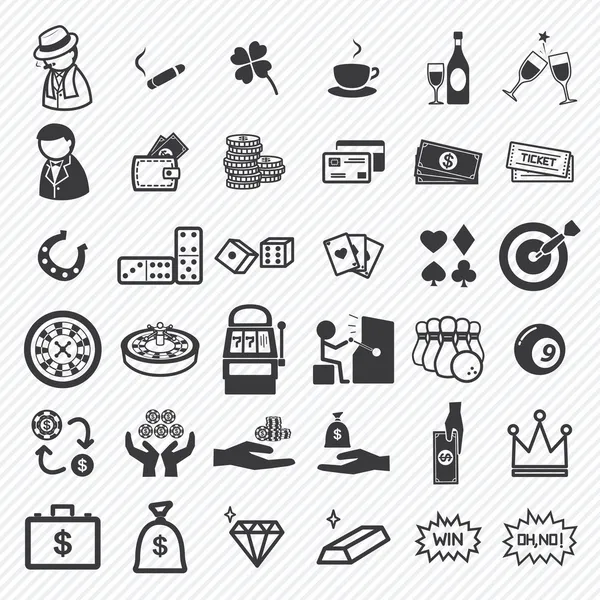 resimde eps10 Casino Icons set