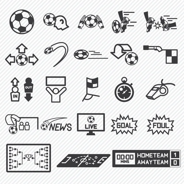 resimde eps10 futbol Icons set