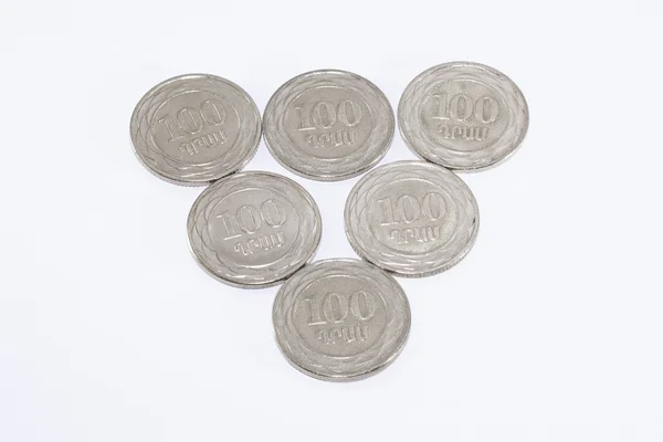 Arménské peníze, mince — Stock fotografie