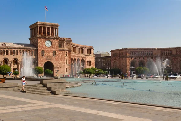 Central square of Yerevan, Hraparak — Stock Photo, Image