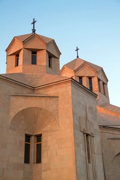 View of the top of Gregory the Illuminator Cathedral — Stock Photo, Image