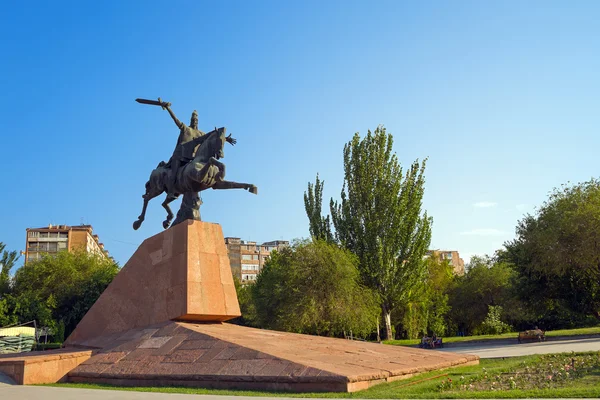 Památník vardan mamikonyan v Jerevanu — Stock fotografie
