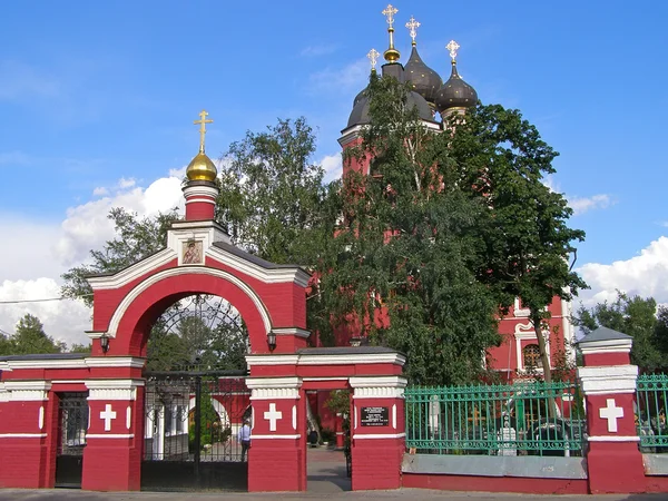 Templet tikhvin ikonen Guds moder. Moscow, Ryssland — Stockfoto