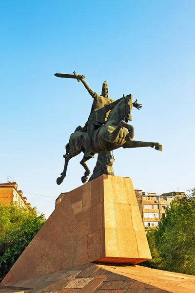 Monumento Vardan Mamikonyan. Armenia .Erevan — Foto Stock