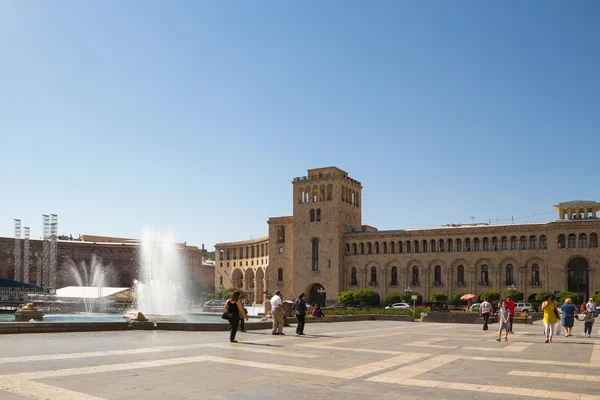 Armenia, la piazza centrale di Erevan — Foto Stock