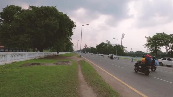 Позачергові Канікули Місті Калькутта Годину Пік Один День Red Road — стокове відео