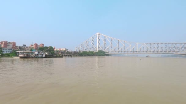 페리에서 Kolkata West Bengal India South Asia Pacific 2021 — 비디오