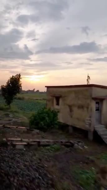 Viaggio Treno Panoramico Nel Bengala Rurale Vista Sul Finestrino Distretto — Video Stock