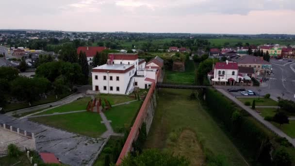 View Dubno Castle Bird Eye View — ストック動画