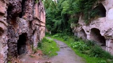 Ukrayna 'daki Tarakaniv kalesinin kalıntıları