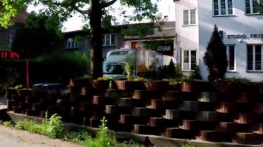 Street view of a village in Poland