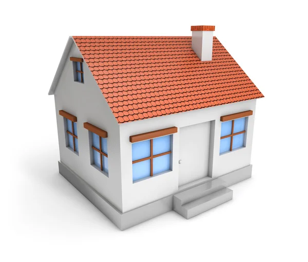 3d simple house — Stock Photo, Image