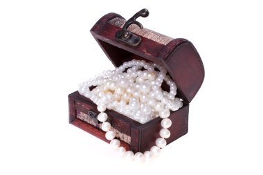 Pearls in trunk clipart