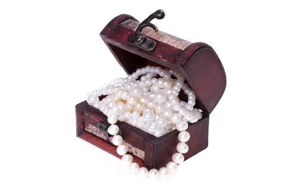 Pearls in trunk Royalty Free Stock Photos
