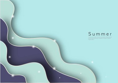Abstract wave for summer concept background design template for cover, poster and banner website.