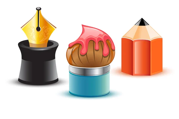 Sanatçı simge vektör kümesi