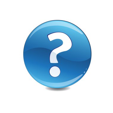 Mavi soru düğmesi
