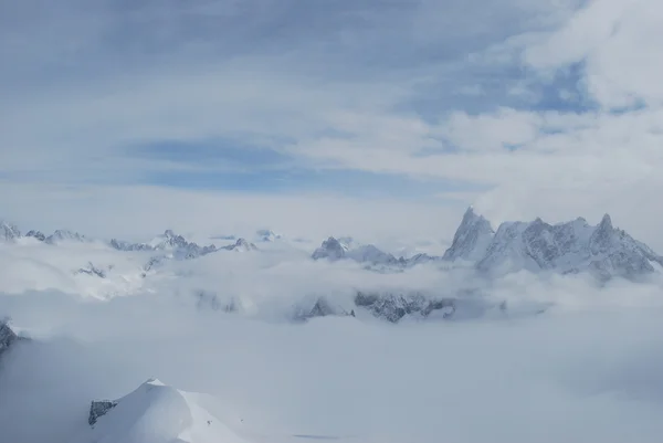 Alpes no inverno — Fotografia de Stock