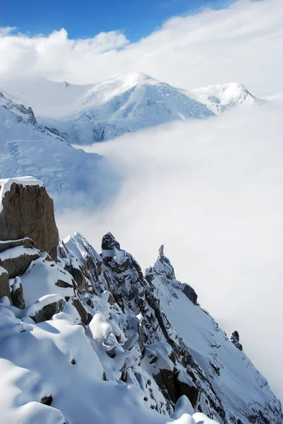 Alpes em casaco de inverno — Fotografia de Stock