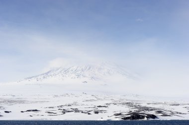 Iceberg, Iceshelfs and mountains in Antarctica clipart