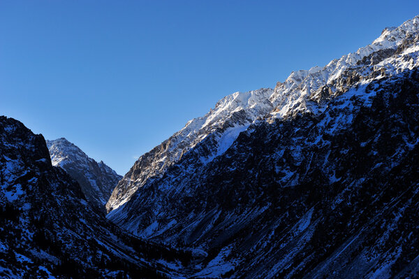 Mountain range in Kyrgystan