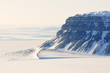 Landscape of Spitsbergen clipart