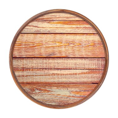 Ahşap çerçeve. Beyaz arka planda izole edilmiş kahverengi kalasları olan boş klasik kare çerçeve. Yuvarlak çerçeve. Boş çerçeve. İmza panosu modeli. Eski çerçeve. İlan tahtası.