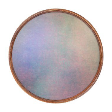 Ahşap çerçeve. Soyut dolgu dokusu beyaz arkaplanda izole edilmiş boş kare çerçeve. Yuvarlak çerçeve. Boş çerçeve. İmza panosu modeli. Eski çerçeve. İlan tahtası.