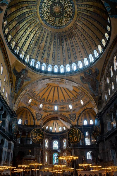 Hagia Sophia Ayasofya Halle Und Gewölbepanorama Istanbul Wahrzeichen Der Türkei — Stockfoto
