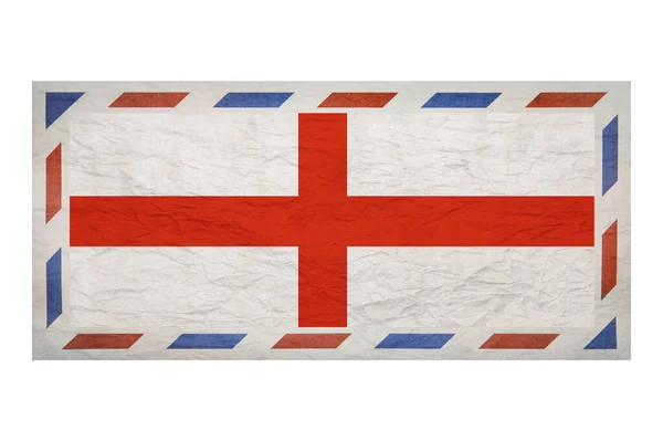 Envelope Postal Envelope Com Bandeira Imagem Inglaterra Bandeira Inglesa Envelope — Fotografia de Stock