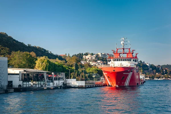 救助船だ イスタンブールのボスポラス海峡で救助船 イスタンブールだ トルコだ 2009年9月25日 — ストック写真