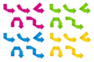 katlanmış kağıt okları