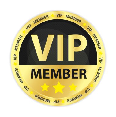 VIP üye altın rozet