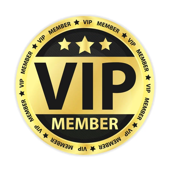 VIP Membro Golden Label — Vettoriale Stock