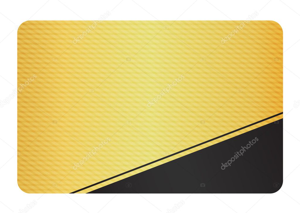 Golden Business Card with Modern Texture and Black Corner
