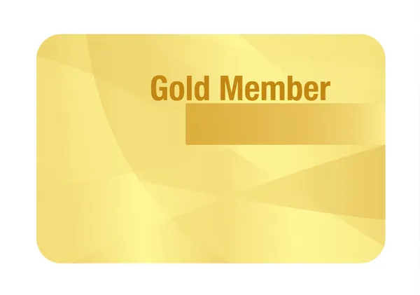 Gold VIP Club Card — Stock Vector