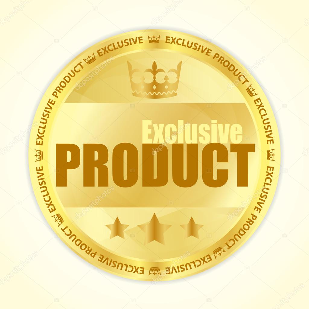 Premium member badge with royal crown and three golden stars