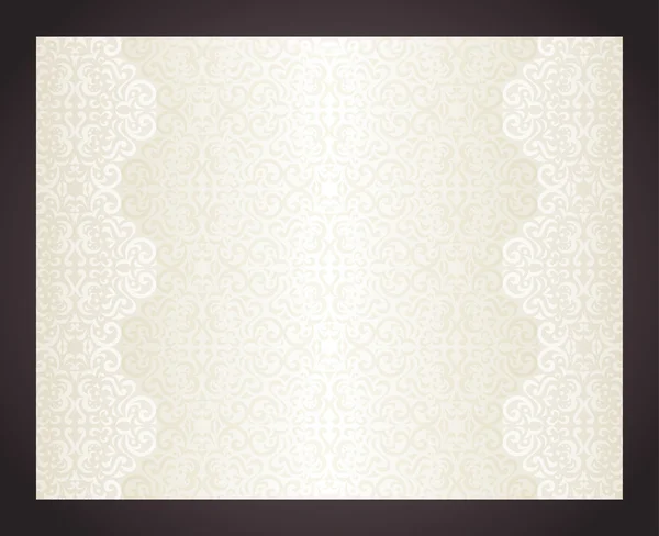 Luxury cream background with floral pattern — Stock Vector © LiliWhite