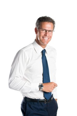 gülümseyen iş adamı