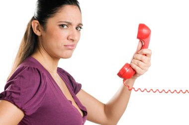 Telefondaki şaşırtıcı genç kadın