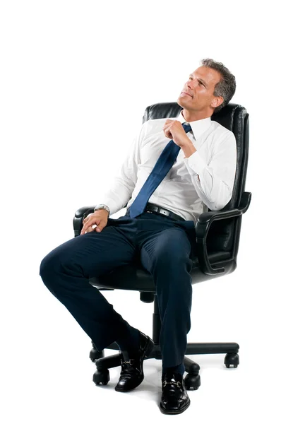 Thinking businessman — Stock Photo, Image