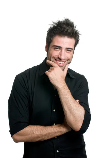 Uomo latino sorridente — Foto Stock